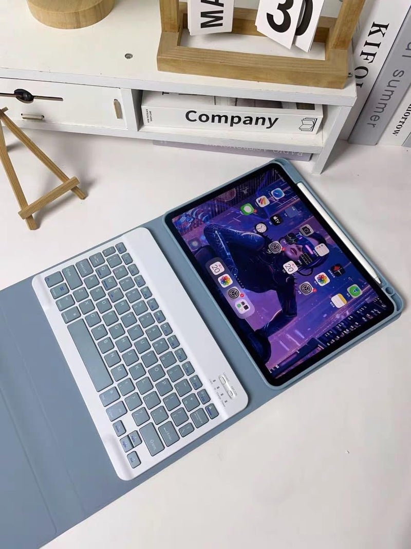 AnMengXinLing Keyboard Case for iPad mini 7 (A17 Pro) /Mini 6, Magnetic Detachable Case with Keyboard Built in Pencil Holder for 8.3inch iPad Mini7th/6th Generation, Black - Image 4