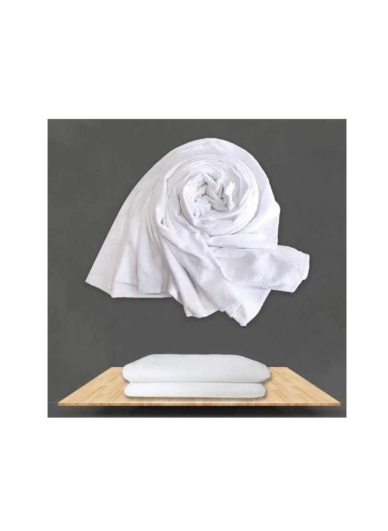 REBENUO - Ihram 2-Piece Hajj And Umrah Religious Cloth For Men Ahram Ehram Soft White 1200 - Image 1