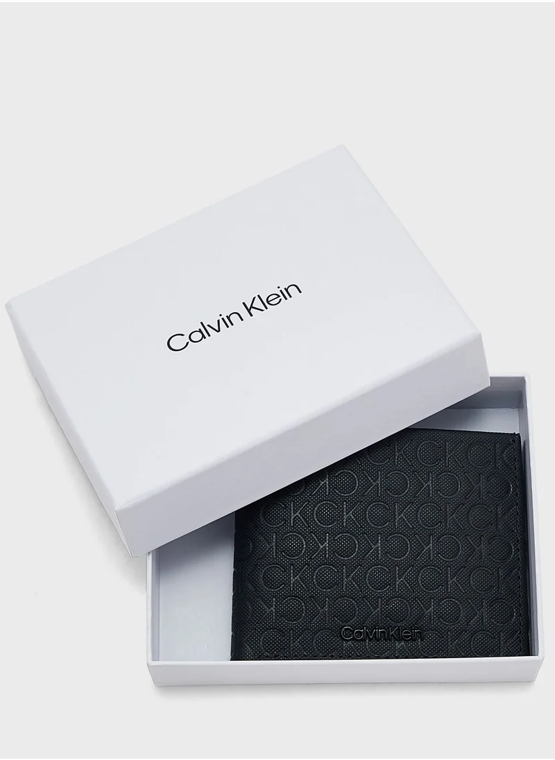 CALVIN KLEIN Logo Emboss Bifold Wallet