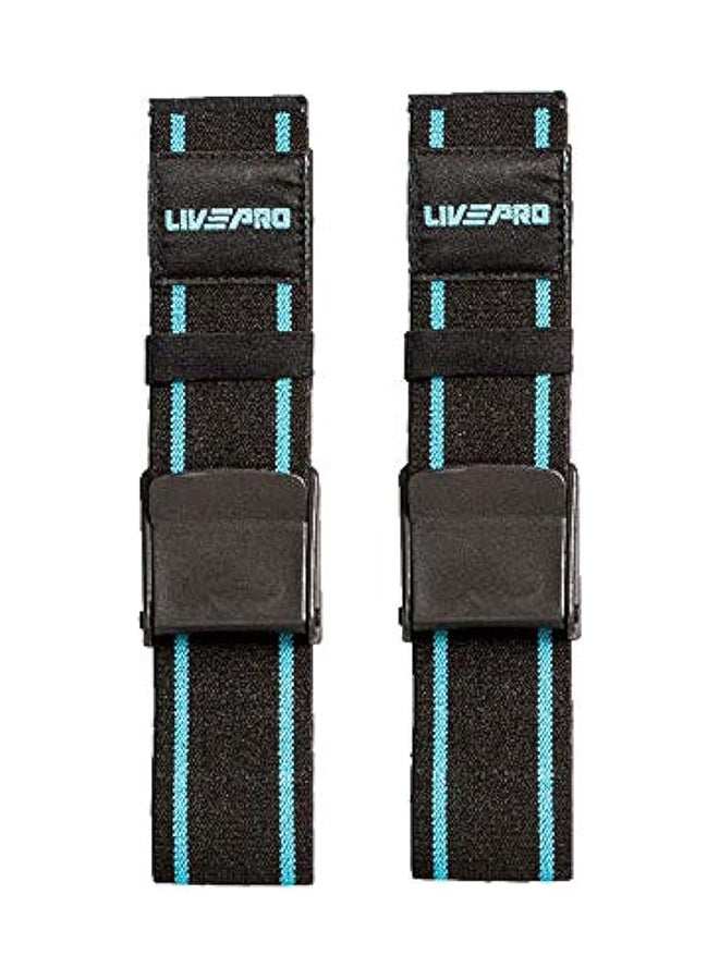 Livepro LP8096 Training Bands (Pairs), Blue/Black - Image 1