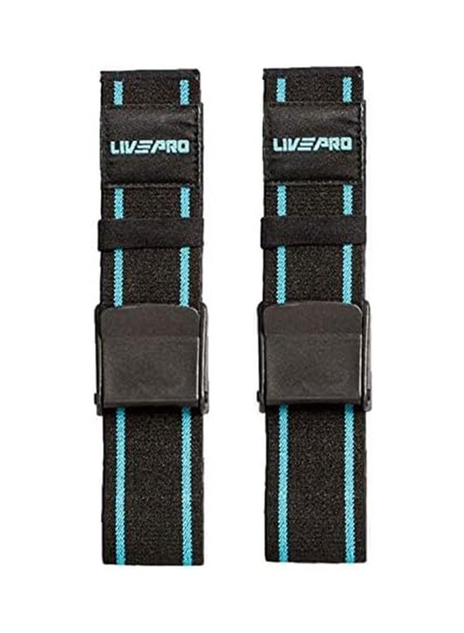 Livepro LP8096 Training Bands (Pairs), Blue/Black - Image 2