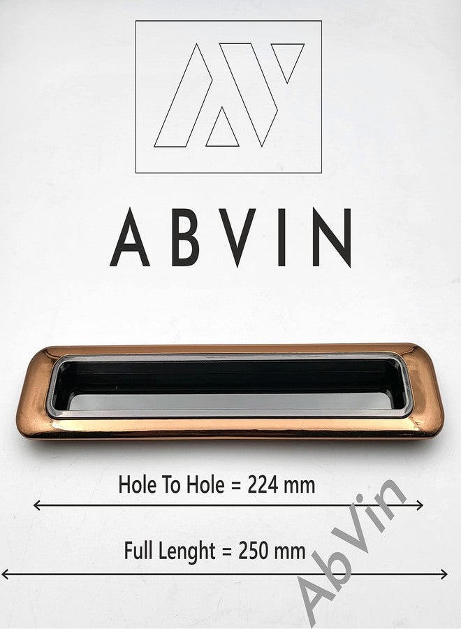 ABVIN Rosegold Grey Concealed Sliding Door Handle and Drawer Handles, Door Handle and Concealed Door Pull Handle, Handles for Sliding wardrobes (1 Pcs) (10 INCH) - Image 2