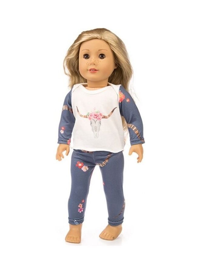 NIBEMINENT 2-Piece T-Shirt And Pants For 18-inch Doll - Image 2