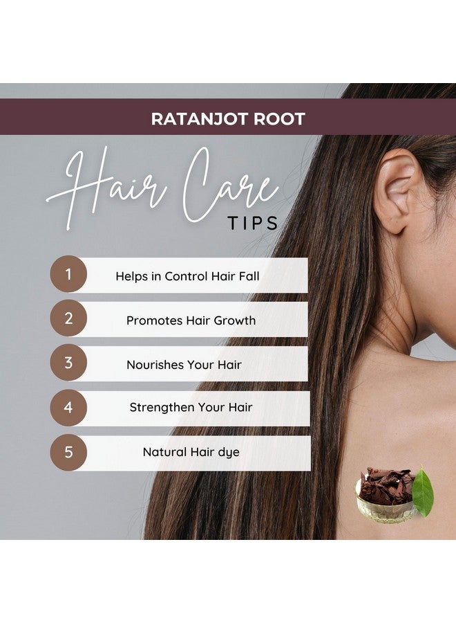 BrijBooti بريجبوتي جذر راتنجوت 100 غ - جذر الألكانيت الخام - ألكانا تينكتوريا للطهي، تساقط الشعر، نمو الشعر، حروق الجلد - Image 3