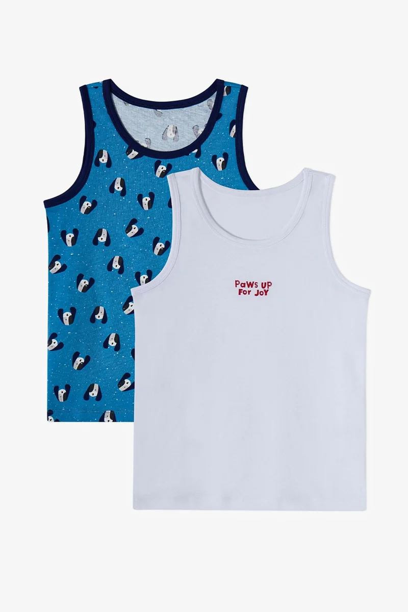 Penti PENTI Boys' Paws For Joy Cotton Tank Top