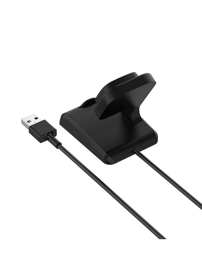 HuHa For Fitbit Ace LTE Vertical Watch Magnetic Charger With Chip Protection, Length: 1m(Black) - Image 2