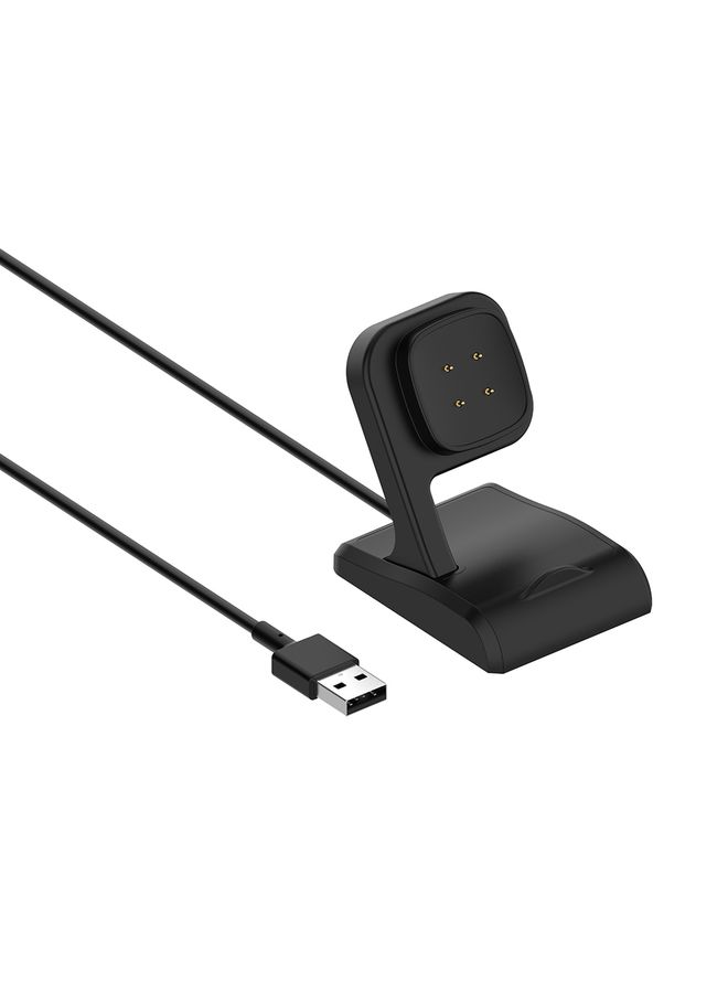 HuHa For Fitbit Ace LTE Vertical Watch Magnetic Charger With Chip Protection, Length: 1m(Black) - Image 3