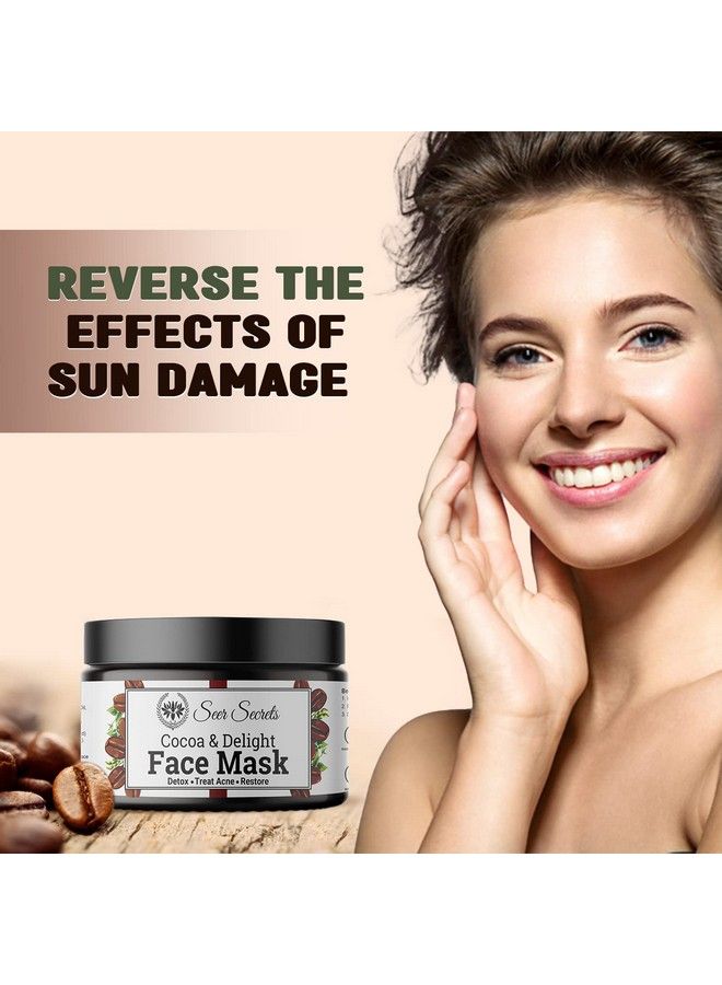 Seer Secrets Cocoa Delight Face Mask For Tan Removal And Pore Tightening ; Removes Excess Oil And Blackheads ; For Men And Women 50Gm - Image 5