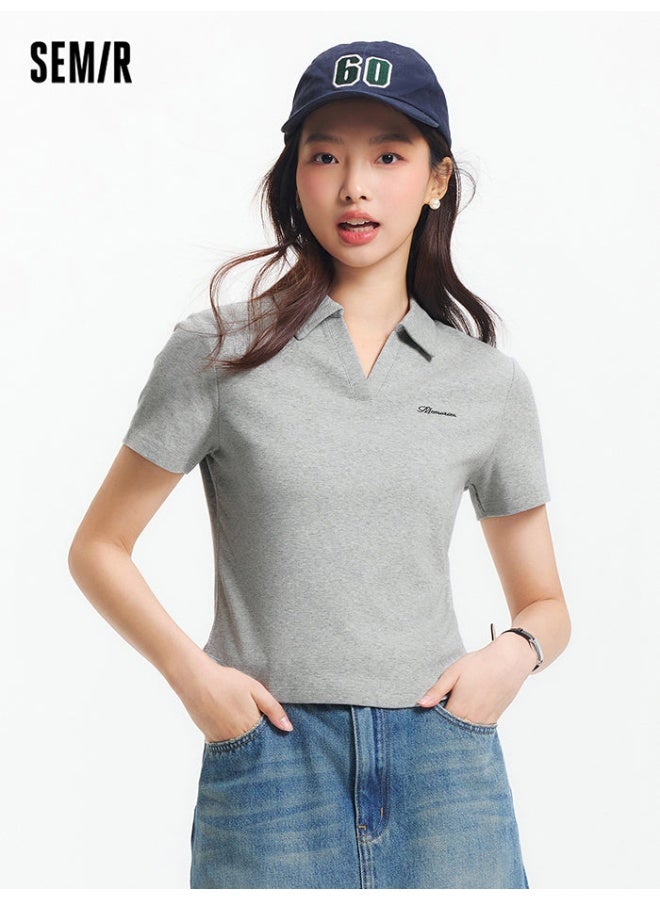 سيمير تيشيرت بولو بتطريز للنساء - Image 1