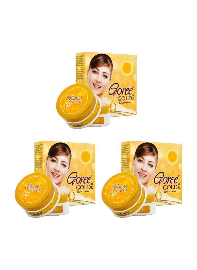 Whitening Gold 24k Beauty Cream - Pack of 3
