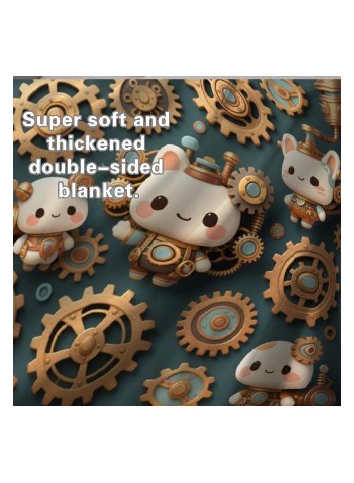 general Children's or student cartoon flannel thin blanket (warm and comfortable, suitable for sleep, games) 100cm*150cm - 89 - Image 4