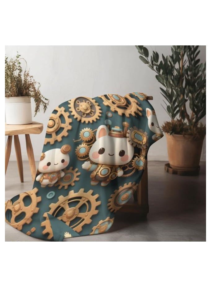 general Children's or student cartoon flannel thin blanket (warm and comfortable, suitable for sleep, games) 100cm*150cm - 89 - Image 5