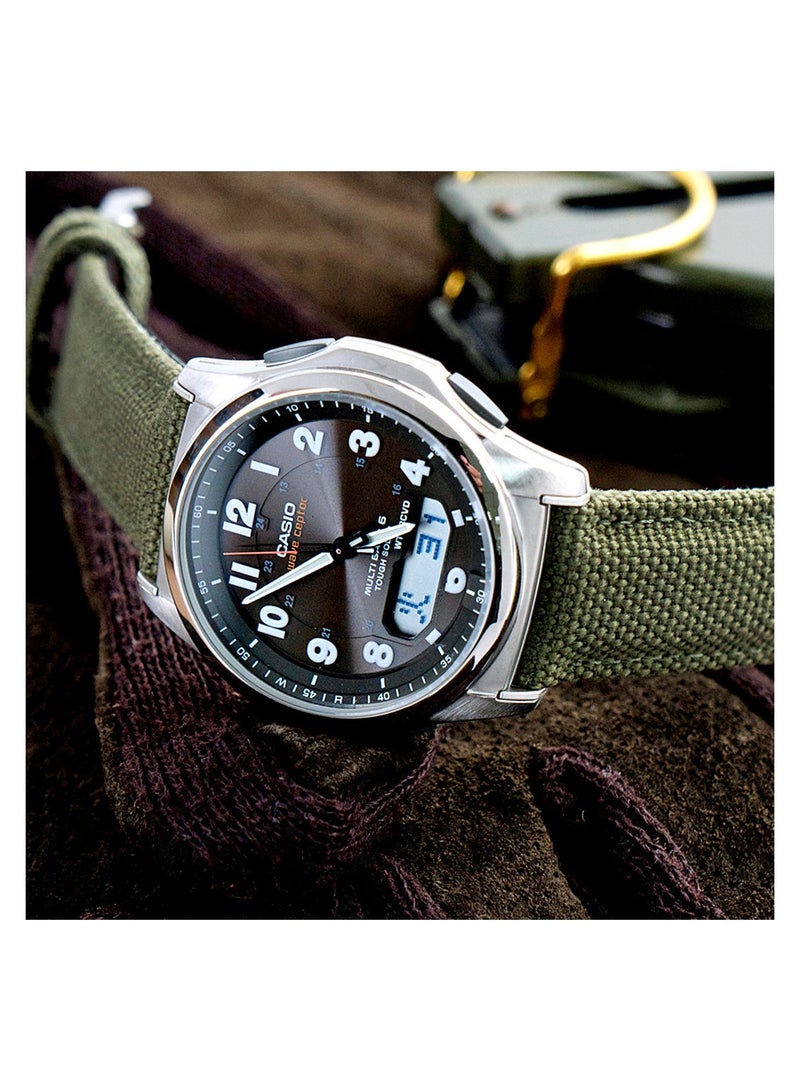 كاسيو CASIO wave scepter electric wave solar WVA-M630B-3AJF green - Image 3