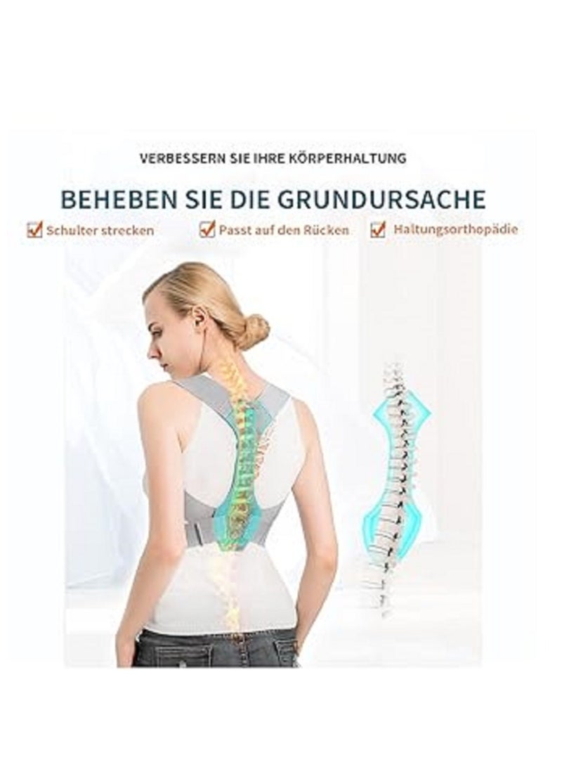Spine Posture Corrector Belt for Spinal Cord Posture Support, Adjustable Physical Therapy Posture Invisible Inside Back Brace for Men and Women Size M - Image 5