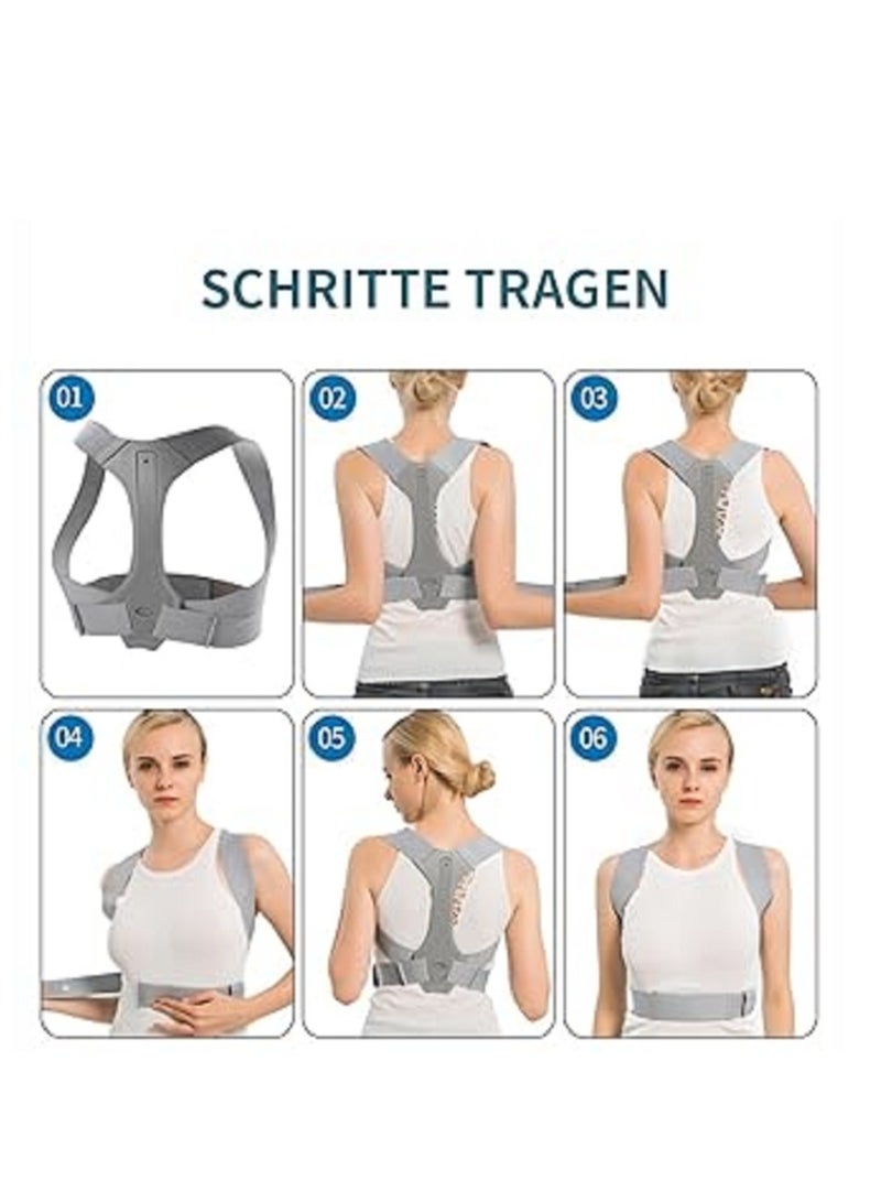 Spine Posture Corrector Belt for Spinal Cord Posture Support, Adjustable Physical Therapy Posture Invisible Inside Back Brace for Men and Women Size M - Image 4