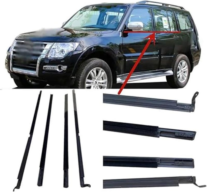 Vuzmode Car Window Door Seals - 4Pcs Rubber Trim for Pajero Montero - Image 4