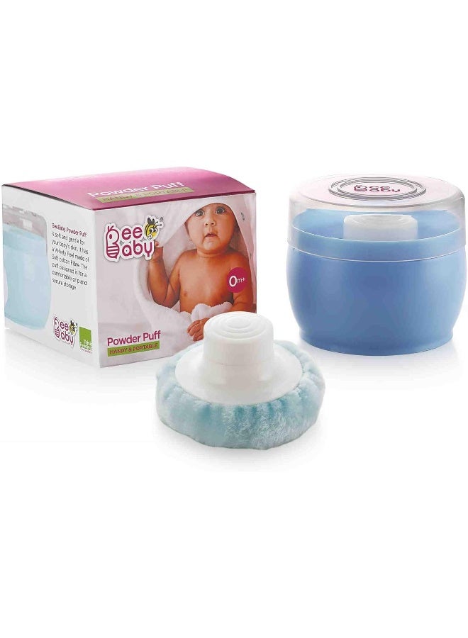 Beebaby Premium Powder Puff with Case (Blue) - Image 1
