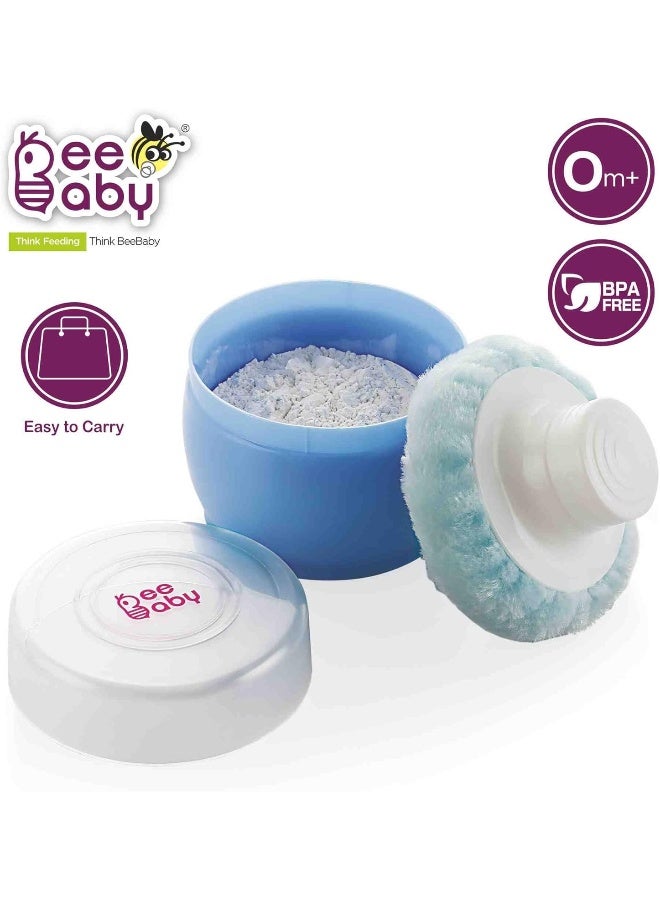Beebaby Premium Powder Puff with Case (Blue) - Image 3