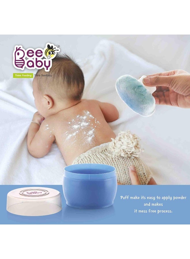 Beebaby Premium Powder Puff with Case (Blue) - Image 4