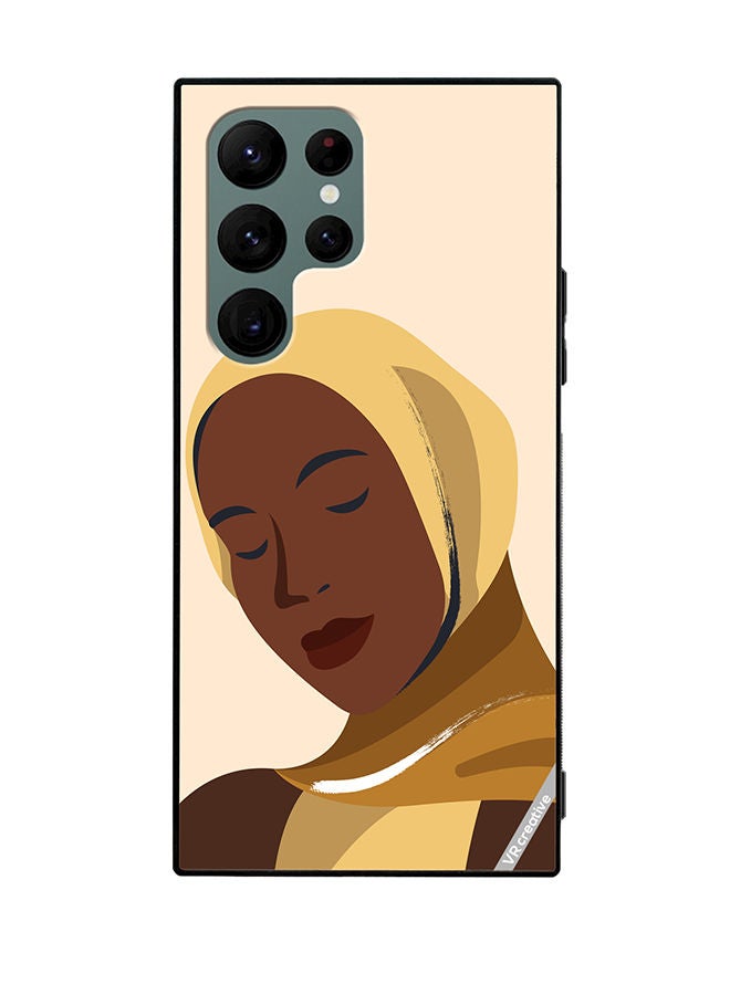VR CREATIVE Protective Case Cover For Samsung Galaxy S22 Ultra 5G Cartoon Woman Shape Design Multicolour - Image 1