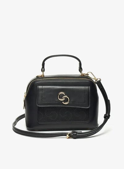 سيليست Women Solid Crossbody Bag with Detachable Strap and Zip Closure