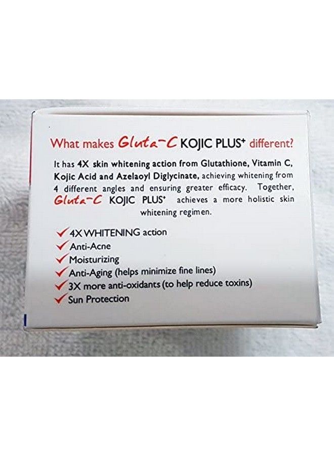 GLUTA C Ardent Glutathione & Vitamin C With Kojic Plus+ Whitening System Face & Neck Cream - Image 5