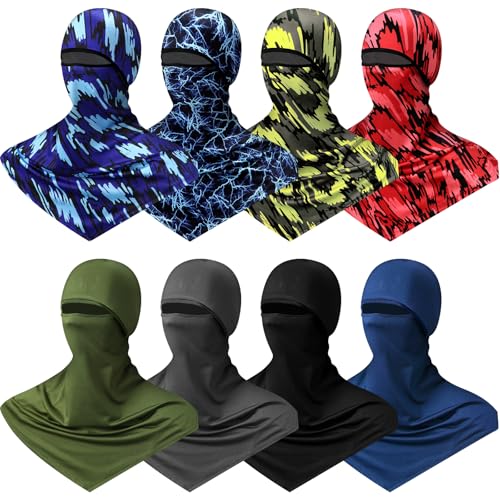 Bunnycool Balaclava Full Face Masks Summer Balaclava Long Face and Neck Cover Breathable Sun Protection for Men Women(8 Pcs,Classic) - Image 1