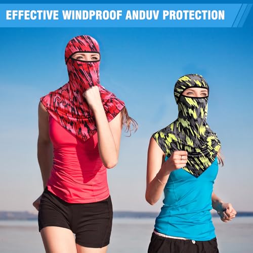 Bunnycool Balaclava Full Face Masks Summer Balaclava Long Face and Neck Cover Breathable Sun Protection for Men Women(8 Pcs,Classic) - Image 5