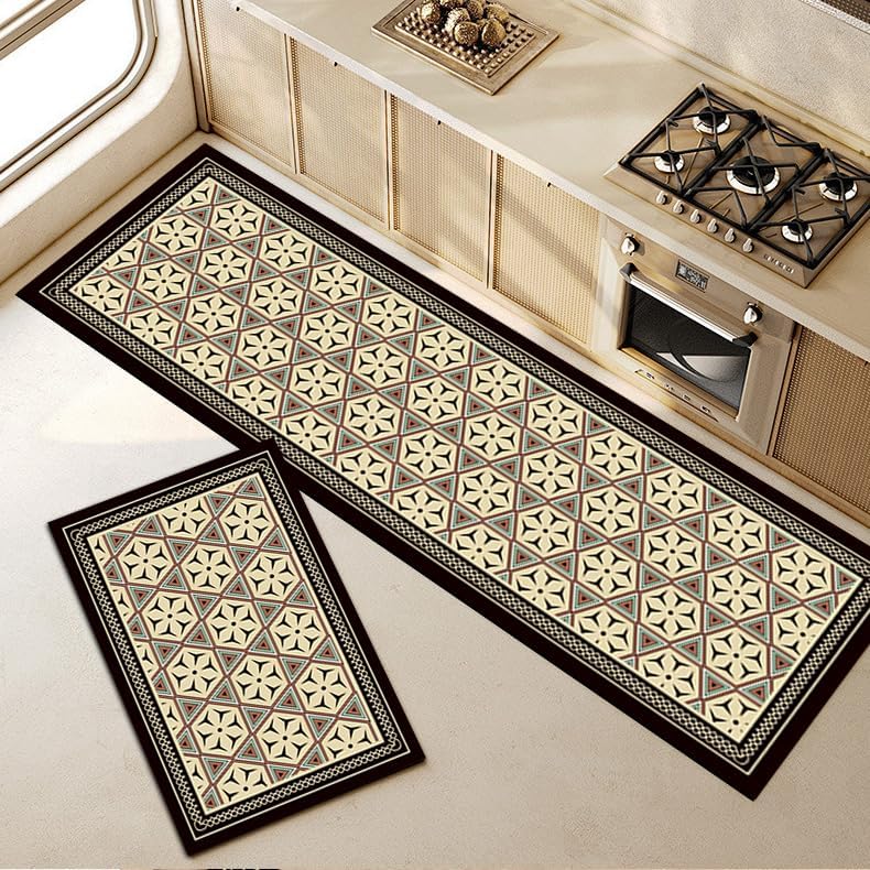Gvnd Waterproof Kitchen Mats for Floor, Anti-Skid Kitchen Mat for Floor, Hallway & Home | Soft Cushioned Standing Mat Easy to Clean, Non-Slip Floor Carpet (Colour-4) - Image 2