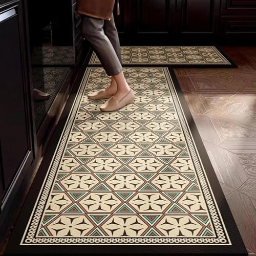 Gvnd Waterproof Kitchen Mats for Floor, Anti-Skid Kitchen Mat for Floor, Hallway & Home | Soft Cushioned Standing Mat Easy to Clean, Non-Slip Floor Carpet (Colour-4) - Image 1