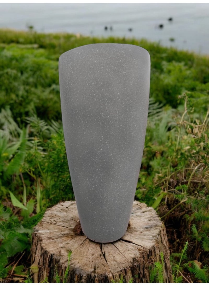 كلور زون بوتري اوعية للمنزل الداخلية والخارجية هيكل متين وقوي، مثالية لنباتاتك الكبيرة تمنع تغير اللون والتشقق الناتج عن التعرض لأشعة الشمس مقاوم للماء واشعة الشمس وعوامل الجو، فايبر65  cm - رمادي - Image 1