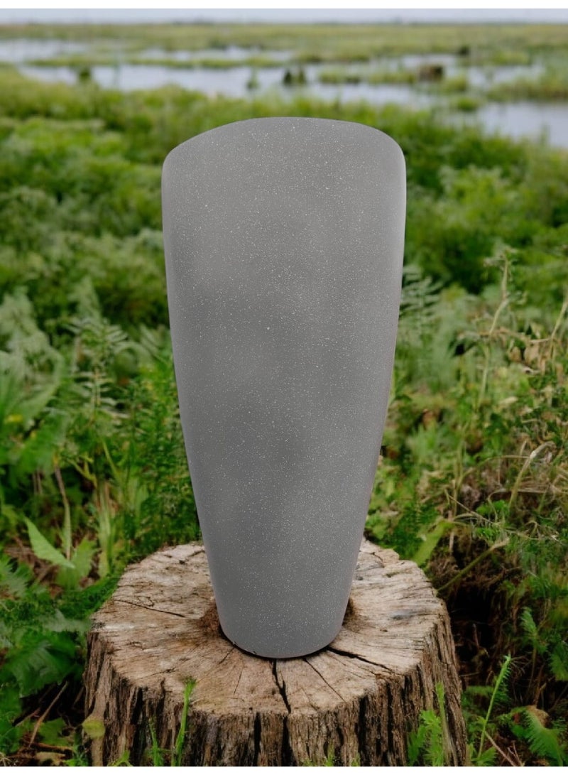 كلور زون بوتري اوعية للمنزل الداخلية والخارجية هيكل متين وقوي، مثالية لنباتاتك الكبيرة تمنع تغير اللون والتشقق الناتج عن التعرض لأشعة الشمس مقاوم للماء واشعة الشمس وعوامل الجو، فايبر65  cm - رمادي - Image 2