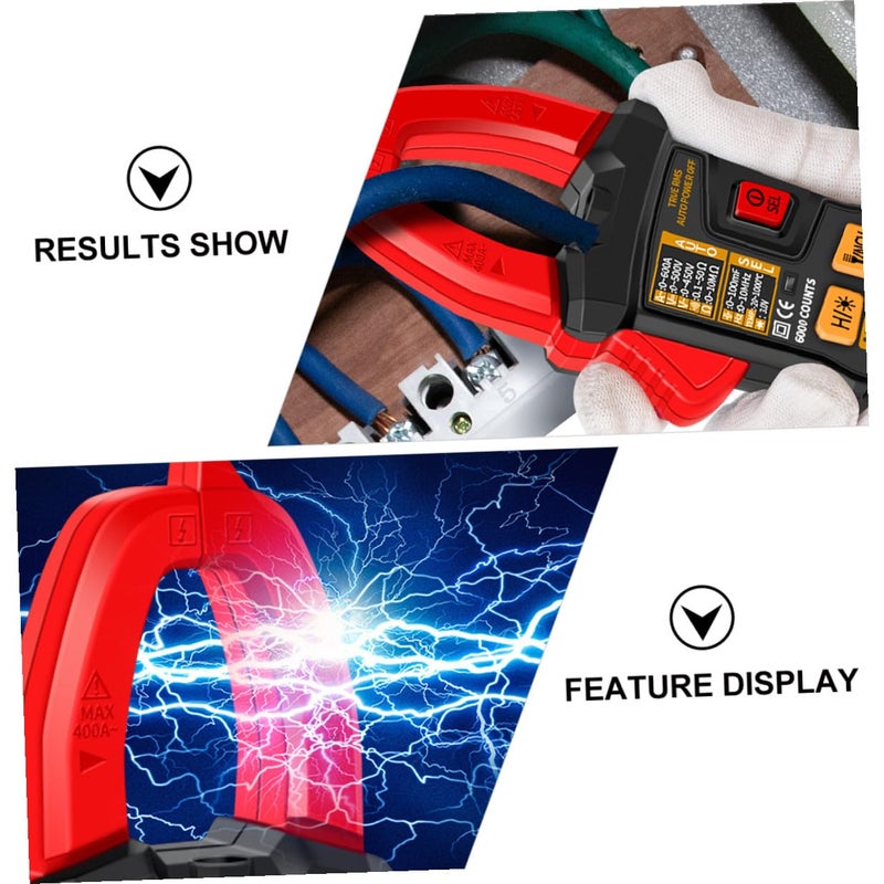 ST193 Auto Ranging Digital Clamp Meter AC DC Voltage Tester Resistance Continuity - Image 4