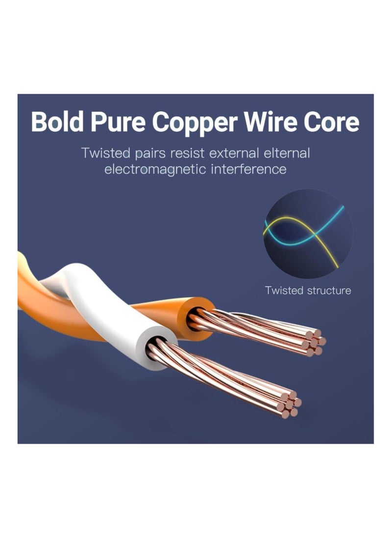 MOWSIL - Ethernet Cable Cat7 2M Gigabit Network Cable High-Speed Flat 10Gbps Shielded Internet Cable RJ45 Ethernet Cable Patch Cable Compatible for Gaming PS5 PS4 PS3 Xbox Laptop Modem Router Computer - Image 1