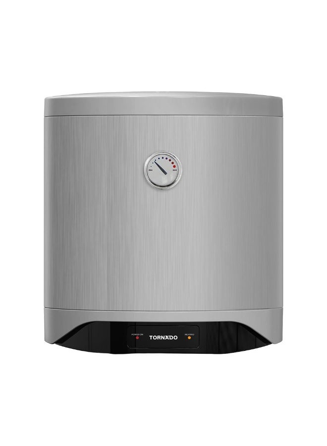 TORNADO Electric Water Heater 30 L Enamel LED lamp Silver TEEE-30MS - Image 1
