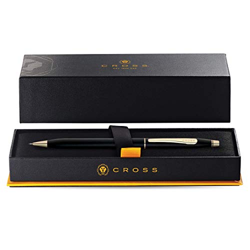 Cross Classic Century Refillable Pencil Presented in a Luxury Gift Box - Medium Point, Black Ink, Black & Gold - Image 3