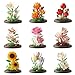 Aningde 9 Flowers 1500Pcs Botanical Flower Micro Building Bricks Model Kit for Adults Roses Design for Home Decor Ages 14 - Image 2