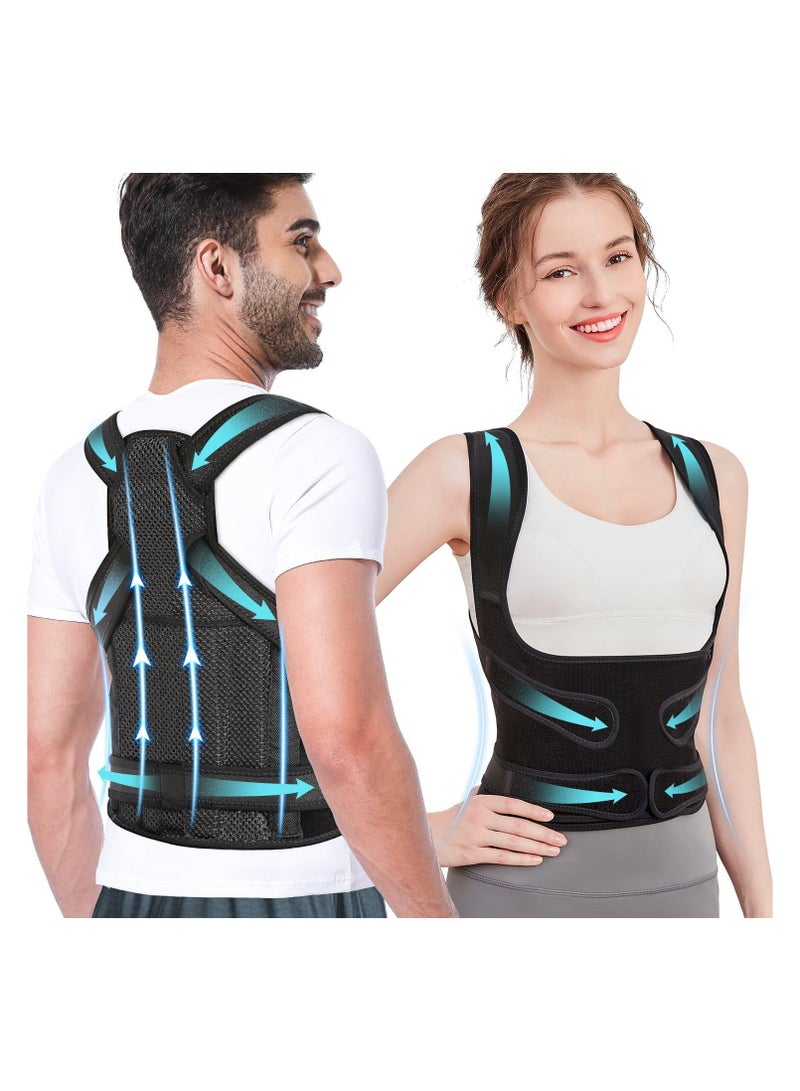 general Back Support Posture Corrector, Shoulder Corrector, Adjustable Full Back Support, Upper and Lower Back Pain Relief for Women and Men - Image 1