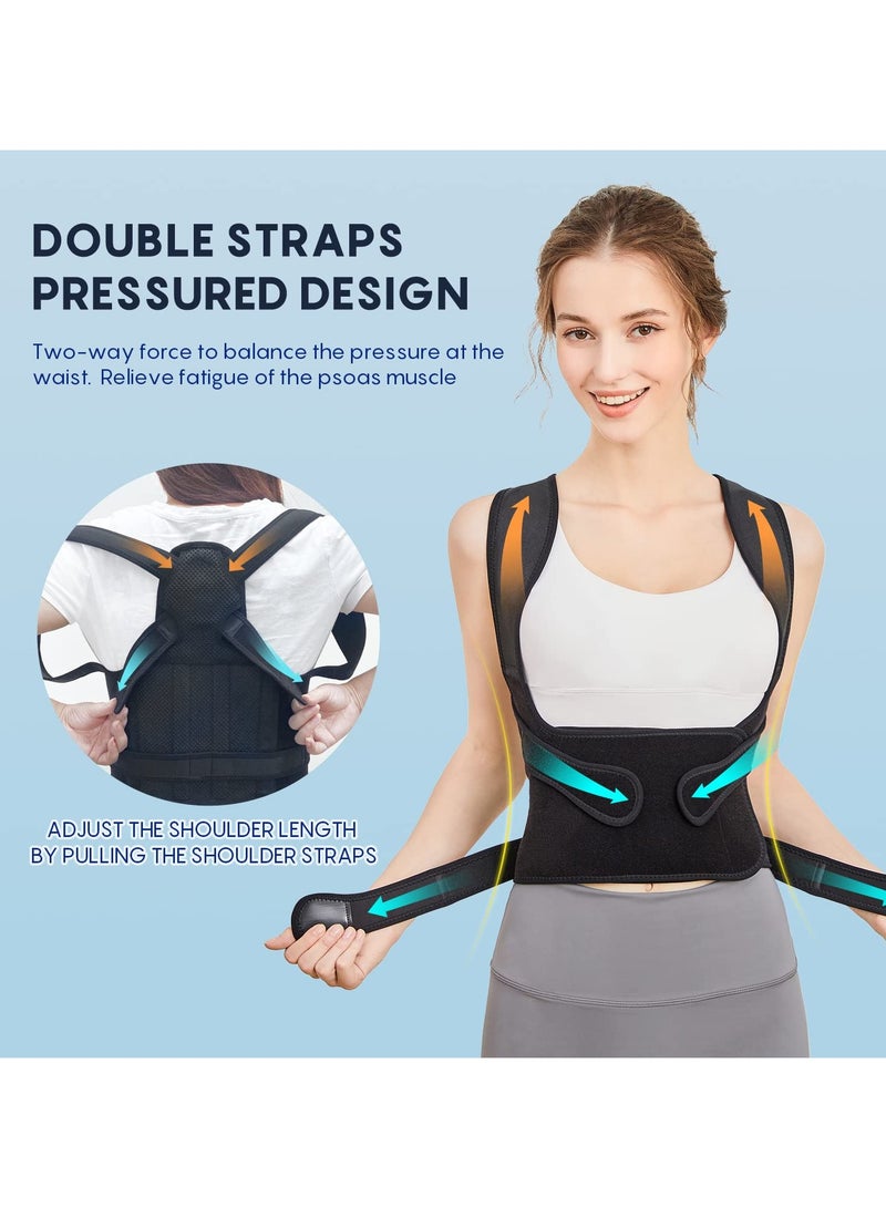 general Back Support Posture Corrector, Shoulder Corrector, Adjustable Full Back Support, Upper and Lower Back Pain Relief for Women and Men - Image 3
