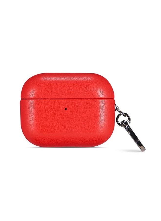 Generic - Case Cover For Apple AirPods Pro 2 PU Leather Wireless Bluetooth Earphone Protective Case Red - Image 1