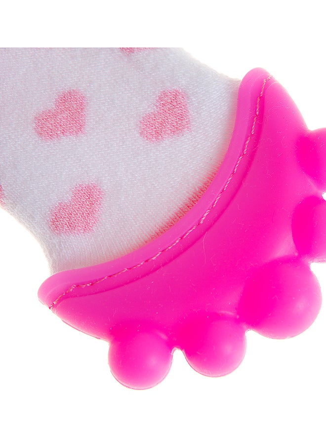 BabyJem Teething Socks with Silicone Tip for Baby Gum Pain Relief - 3-12 Months - Soft Terry Cloth Texture - Machine Washable - Safe and Comfortable - BPA Chemical-Free - Durable and Practical Solution  - Image 5