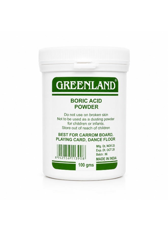 Greenland Boric Acid Powder, High Purity, Fine Quality, 100g - Image 1
