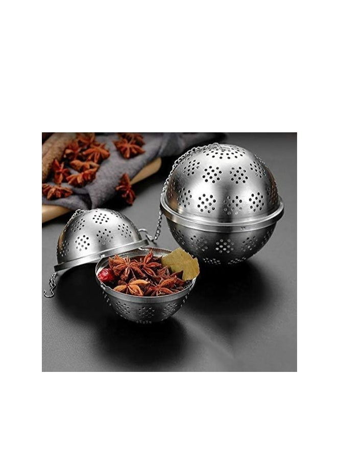Oasisgalore - Large Spice Ball With Extended Chain Hook for Cooking，Seasoning Ball， Spice Infuser，Tea Ball Filter - Image 1