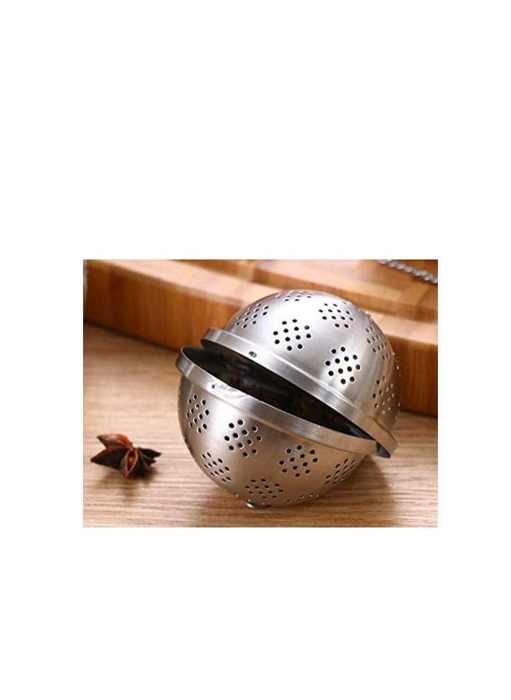 Oasisgalore - Large Spice Ball With Extended Chain Hook for Cooking，Seasoning Ball， Spice Infuser，Tea Ball Filter - Image 1
