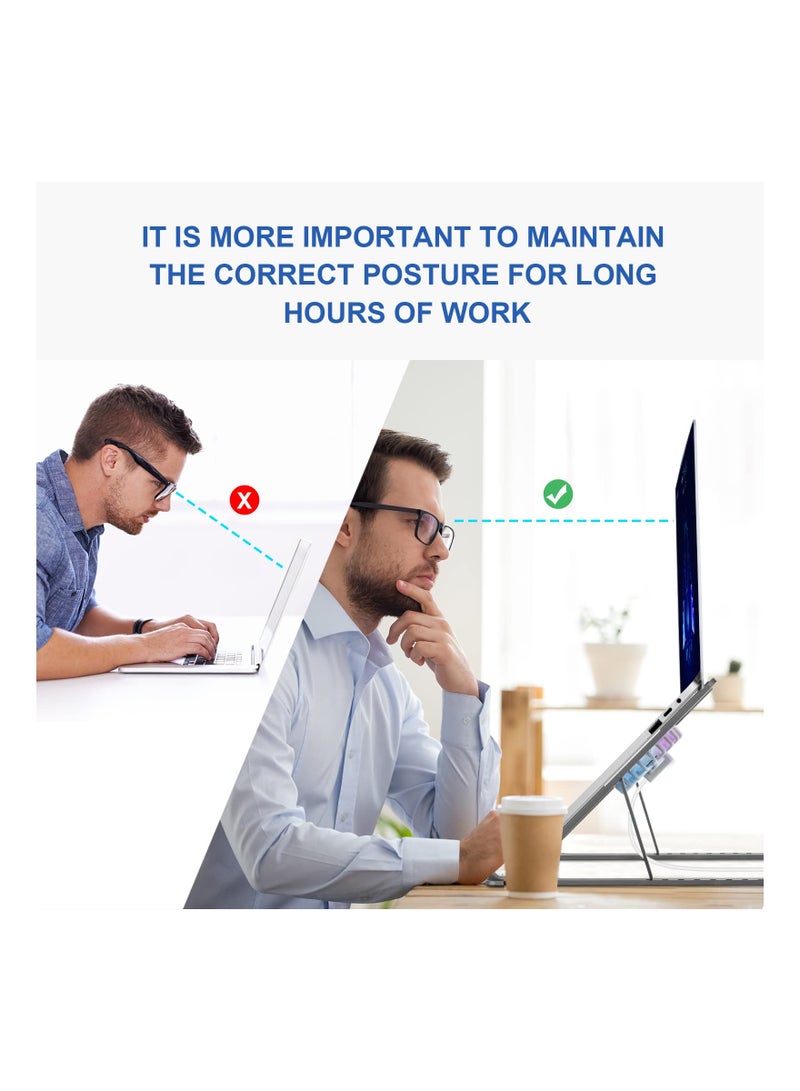 Loquat Laptop Cooling Pad Laptop Cooler Laptop External Fan Laptop Cooling Stand with Fan Computer Cooling Fan for Gaming Laptop MacBook Air Pro 9-17 Notebook Aluminum(Grey) - Image 4