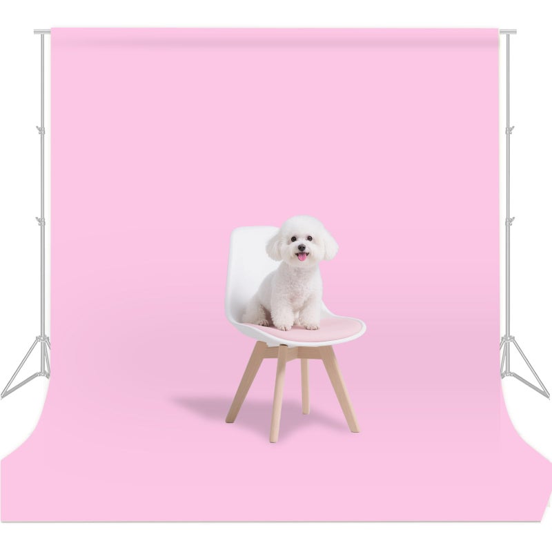 LYLYCTY Pink Photo Backdrop for Photoshoot Photography Background Studio Backdrop Streaming Video Shooting 5x7FT - Image 1