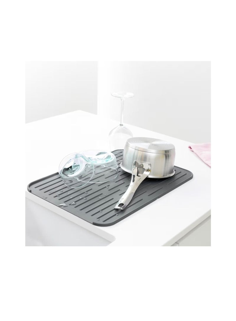 brabantia حصيرة تجفيف الأطباق من برابانتيا، آمنة في غسالة الصحون، رمادي داكن - Image 2