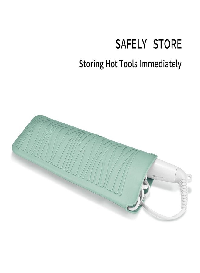 EIOKIT Silicone Heat Resistant Travel Mat Pouch for Hair Straighteners, Curling Wands, Flat Irons, and Styling Tools - Image 4
