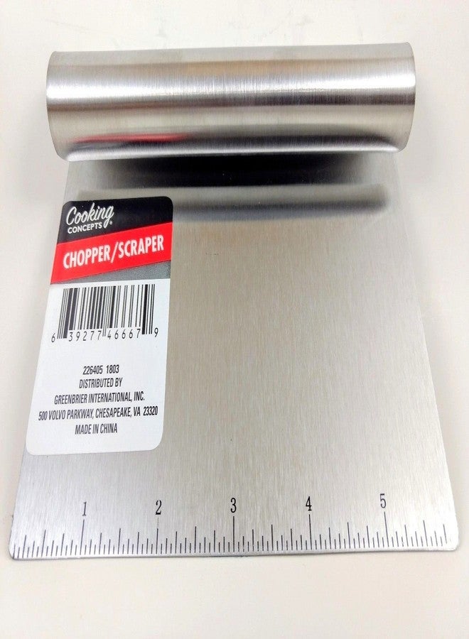 Greenbrier Stainless- Steel Chopper/Scraper 6 Inch Kitchen Helper - Image 1