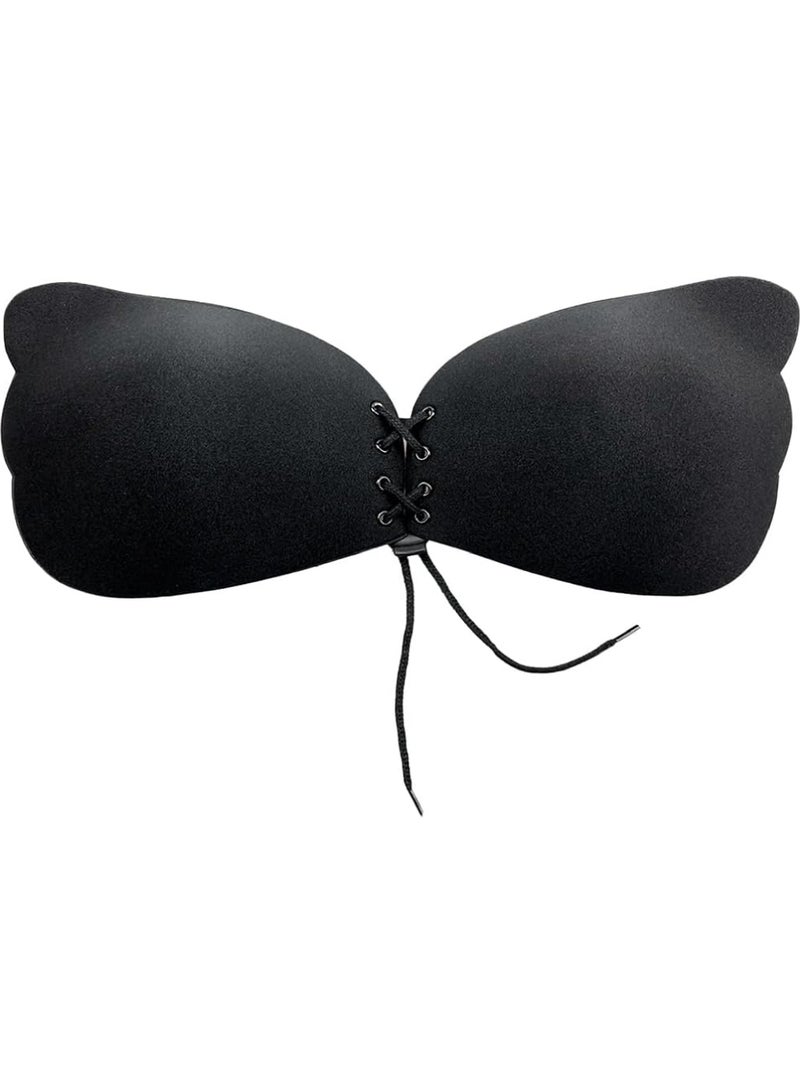 Rock Pow Drawstring Adhesive Bra Silicone Bra Invisible and Reusable - Image 1